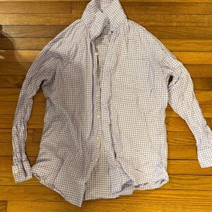 Peter Millar Lavender Checkered Button Down Shirt